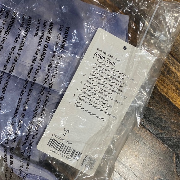 NWT Lululemon Align Tank *Diamond Dye - Picture 4 of 4